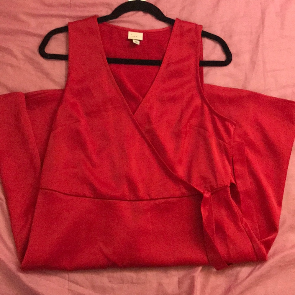 A New Day Red Wrap Dress